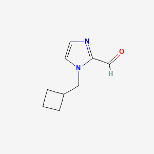 molecular formula C9H12N2O B12829179 1-(cyclobutylmethyl)-1H-imidazole-2-carbaldehyde CAS No. 497855-82-0