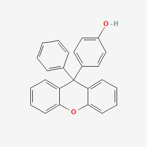 molecular formula C25H18O2 B12829182 4-(9-Phenyl-9H-xanthen-9-yl)phenol 