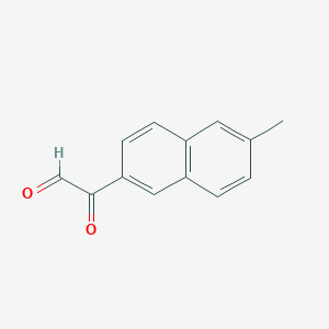 molecular formula C13H10O2 B12829203 2-(6-Methylnaphthalen-2-yl)-2-oxoacetaldehyde 