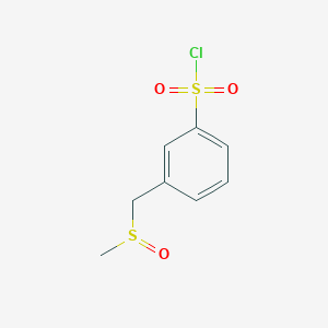 3-((Methylsulfinyl)methyl)benzenesulfonyl chloride