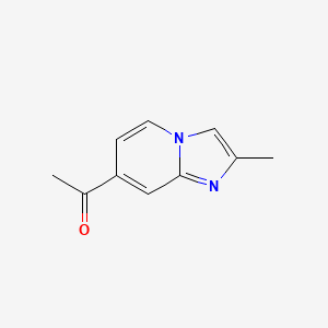 1-(2-Methylimidazo[1,2-a]pyridin-7-yl)ethan-1-one