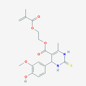 2-(Methacryloyloxy)ethyl 4-(4-hydroxy-3-methoxyphenyl)-6-methyl-2-thioxo-1,2,3,4-tetrahydropyrimidine-5-carboxylate