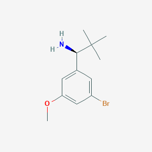 (S)-1-(3-bromo-5-methoxyphenyl)-2,2-dimethylpropan-1-amine