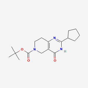 tert-Butyl 2-cyclopentyl-4-hydroxy-7,8-dihydropyrido[4,3-d]pyrimidine-6(5H)-carboxylate