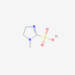 molecular formula C4H8N2O3S B12829365 1-Methyl-4,5-dihydro-1H-imidazole-2-sulfonic acid 