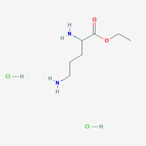 molecular formula C7H18Cl2N2O2 B12829372 acetic acid,(2S)-2,5-diaminopentanoic acid 