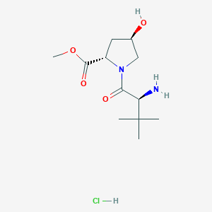 Methyl (2S,4R)-1-((S)-2-amino-3,3-dimethylbutanoyl)-4-hydroxypyrrolidine-2-carboxylate hydrochloride