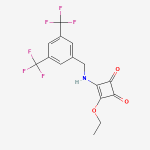 3-((3,5-Bis(trifluoromethyl)benzyl)amino)-4-ethoxycyclobut-3-ene-1,2-dione