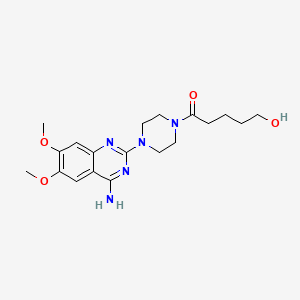 molecular formula C19H27N5O4 B1282940 异四氢呋喃基-4-羟丁基特拉唑嗪 CAS No. 109678-71-9