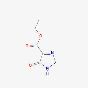 molecular formula C6H8N2O3 B12829431 Ethyl 5-oxo-2,5-dihydro-1H-imidazole-4-carboxylate 