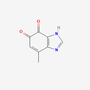 molecular formula C8H6N2O2 B12829458 4-Methyl-1H-benzo[d]imidazole-6,7-dione 