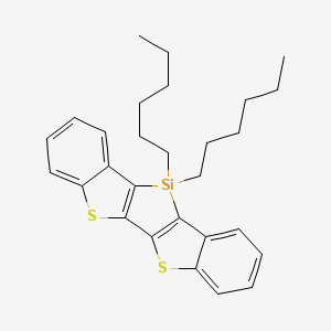 11,11-dihexyl-3,19-dithia-11-silapentacyclo[10.7.0.02,10.04,9.013,18]nonadeca-1(12),2(10),4,6,8,13,15,17-octaene