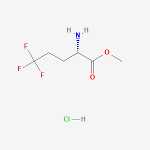 Methyl (S)-2-amino-5,5,5-trifluoropentanoate hydrochloride