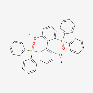 molecular formula C38H32O4P2 B12829526 (6,6'-Dimethoxy-[1,1'-biphenyl]-2,2'-diyl)bis(diphenylphosphine oxide) 