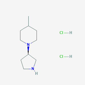 (R)-4-Methyl-1-(pyrrolidin-3-yl)piperidine dihydrochloride