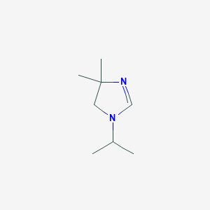 molecular formula C8H16N2 B12829587 1-Isopropyl-4,4-dimethyl-4,5-dihydro-1H-imidazole 