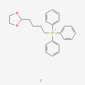 molecular formula C25H28IO2P B12829623 (4-(1,3-Dioxolan-2-yl)butyl)triphenylphosphonium iodide 