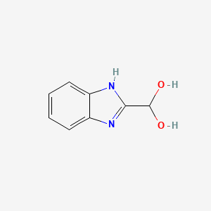 molecular formula C8H8N2O2 B12829637 (1H-Benzo[d]imidazol-2-yl)methanediol 