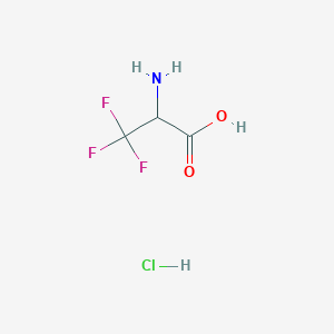 molecular formula C3H5ClF3NO2 B1282968 2-氨基-3,3,3-三氟丙酸盐酸盐 CAS No. 96105-72-5