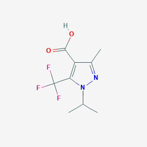 molecular formula C9H11F3N2O2 B12829701 1-Isopropyl-3-methyl-5-(trifluoromethyl)-1H-pyrazole-4-carboxylic acid 