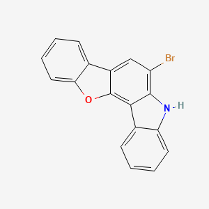 molecular formula C18H10BrNO B12829742 6-Bromo-5H-benzofuro[3,2-c]carbazole 