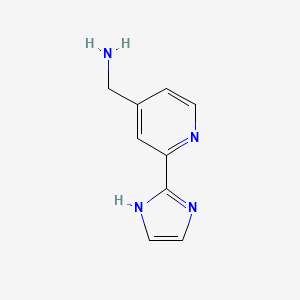 (2-(1H-Imidazol-2-yl)pyridin-4-yl)methanamine