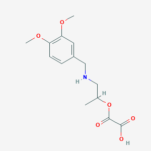 2-((1-((3,4-Dimethoxybenzyl)amino)propan-2-yl)oxy)-2-oxoacetic acid