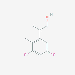 molecular formula C10H12F2O B12829787 2-(3,5-Difluoro-2-methylphenyl)propan-1-ol 