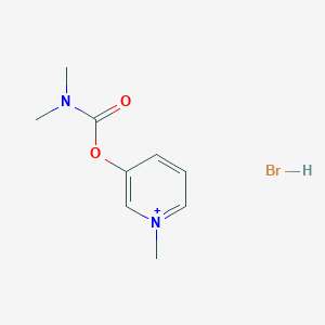 molecular formula C9H14BrN2O2+ B12829810 (1-methylpyridin-1-ium-3-yl) N,N-dimethylcarbamate;hydrobromide 