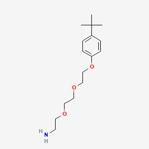 molecular formula C16H27NO3 B12829838 2-(2-(2-(4-(tert-Butyl)phenoxy)ethoxy)ethoxy)ethanamine 