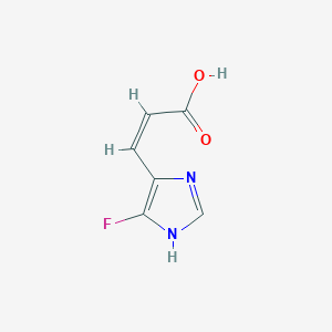 molecular formula C6H5FN2O2 B12829853 (Z)-3-(5-fluoro-1H-imidazol-4-yl)acrylic acid 