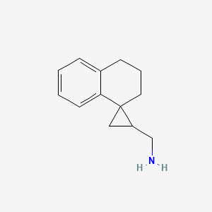 molecular formula C13H17N B12829869 (3',4'-Dihydro-2'h-spiro[cyclopropane-1,1'-naphthalen]-2-yl)methanamine 