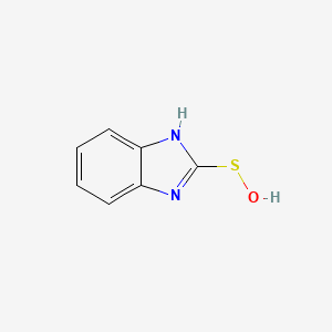 molecular formula C7H6N2OS B12829890 (1H-Benzo[d]imidazol-2-yl)sulfanol CAS No. 72255-31-3