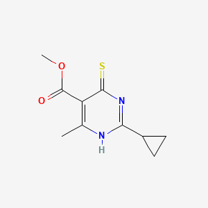 Methyl 2-cyclopropyl-4-methyl-6-thioxo-1,6-dihydropyrimidine-5-carboxylate