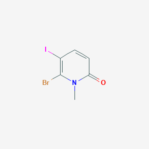 6-Bromo-5-iodo-1-methyl-pyridin-2-one