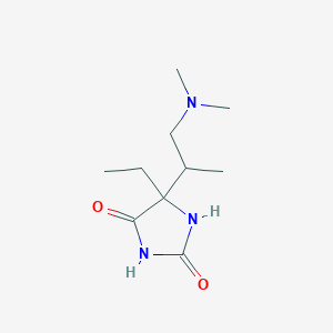 5-(1-(Dimethylamino)propan-2-yl)-5-ethylimidazolidine-2,4-dione