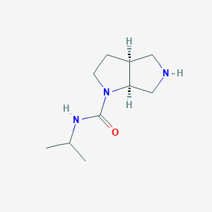 molecular formula C10H19N3O B12829929 (3aS,6aS)-N-(propan-2-yl)-octahydropyrrolo[2,3-c]pyrrole-1-carboxamide 