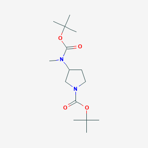 tert-Butyl 3-((tert-butoxycarbonyl)(methyl)amino)pyrrolidine-1-carboxylate