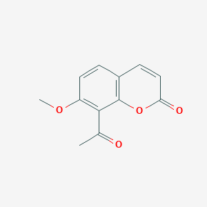 molecular formula C12H10O4 B1282994 8-乙酰基-7-甲氧基香豆素 CAS No. 89019-07-8