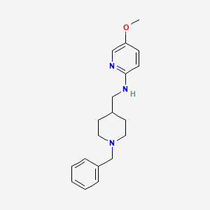 molecular formula C19H25N3O B12829971 N-((1-Benzylpiperidin-4-yl)methyl)-5-methoxypyridin-2-amine 