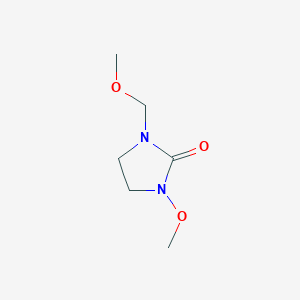 molecular formula C6H12N2O3 B12829973 1-Methoxy-3-(methoxymethyl)imidazolidin-2-one 