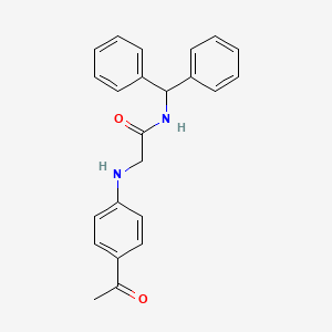 2-((4-Acetylphenyl)amino)-N-benzhydrylacetamide