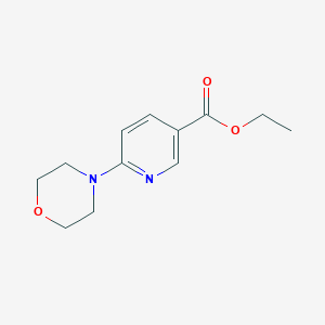 molecular formula C12H16N2O3 B1283003 6-吗啉基烟酸乙酯 CAS No. 252944-02-8