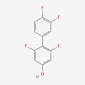 molecular formula C12H6F4O B12830049 2,3',4',6-Tetrafluoro-[1,1'-biphenyl]-4-ol 