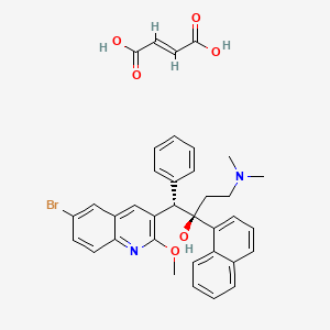 (1S,2R)-1-(6-Bromo-2-methoxyquinolin-3-yl)-4-(dimethylamino)-2-(naphthalen-1-yl)-1-phenylbutan-2-ol fumarate