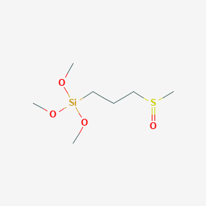 molecular formula C7H18O4SSi B12830081 Trimethoxy(3-(methylsulfinyl)propyl)silane 