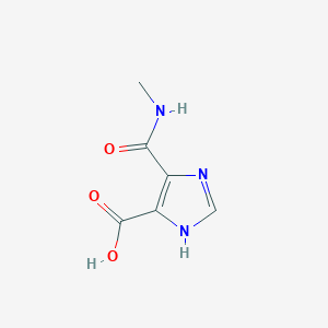 molecular formula C6H7N3O3 B12830095 4-(methylcarbamoyl)-1H-imidazole-5-carboxylic acid CAS No. 627470-17-1