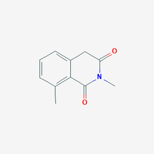 molecular formula C11H11NO2 B12830196 2,8-Dimethylisoquinoline-1,3(2H,4H)-dione 