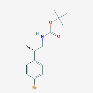 molecular formula C14H20BrNO2 B12830205 tert-Butyl (S)-(2-(4-bromophenyl)propyl)carbamate 