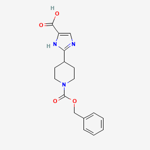 2-(1-((Benzyloxy)carbonyl)piperidin-4-yl)-1H-imidazole-4-carboxylic acid